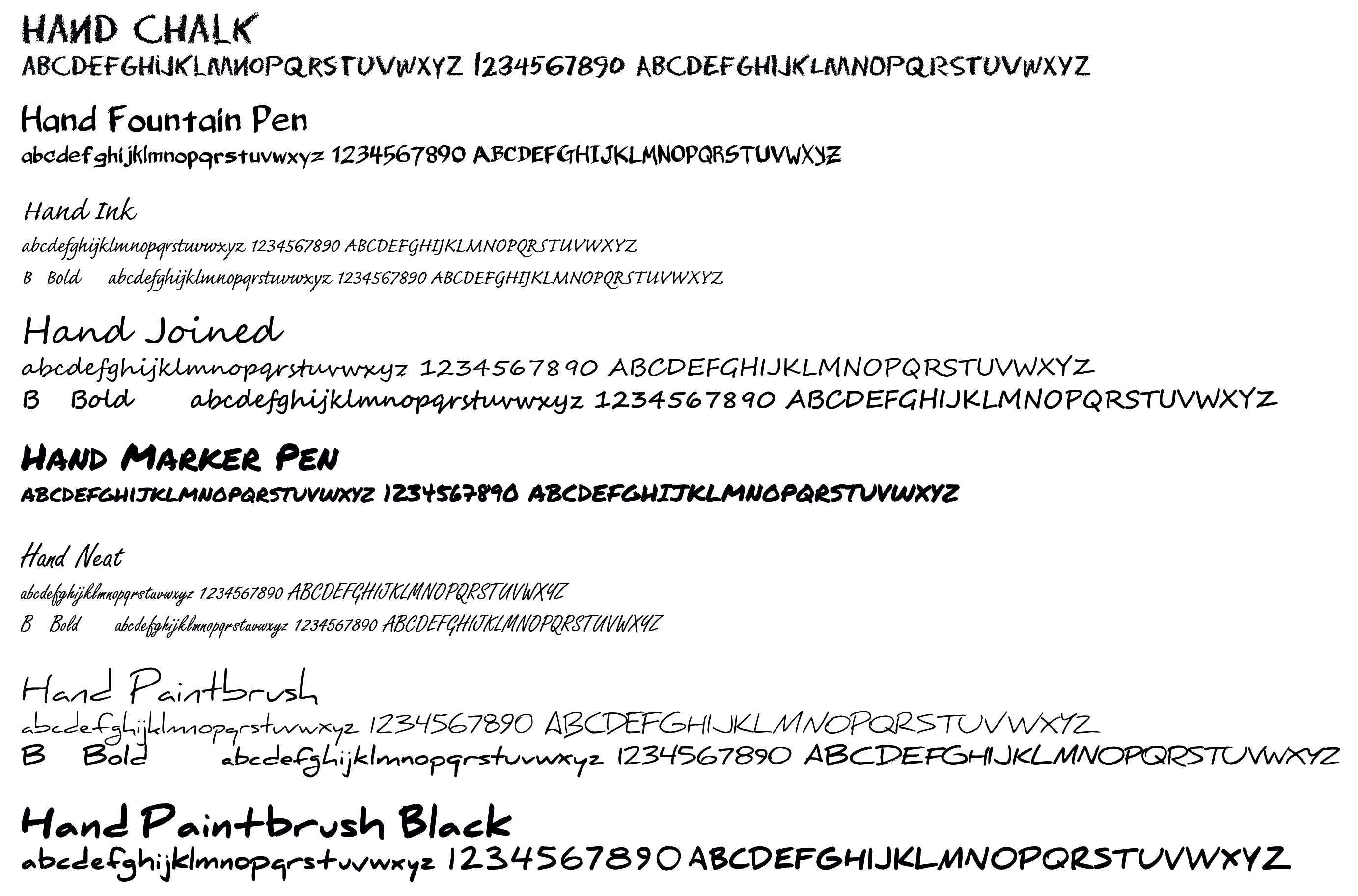 School Yearbooks Font List