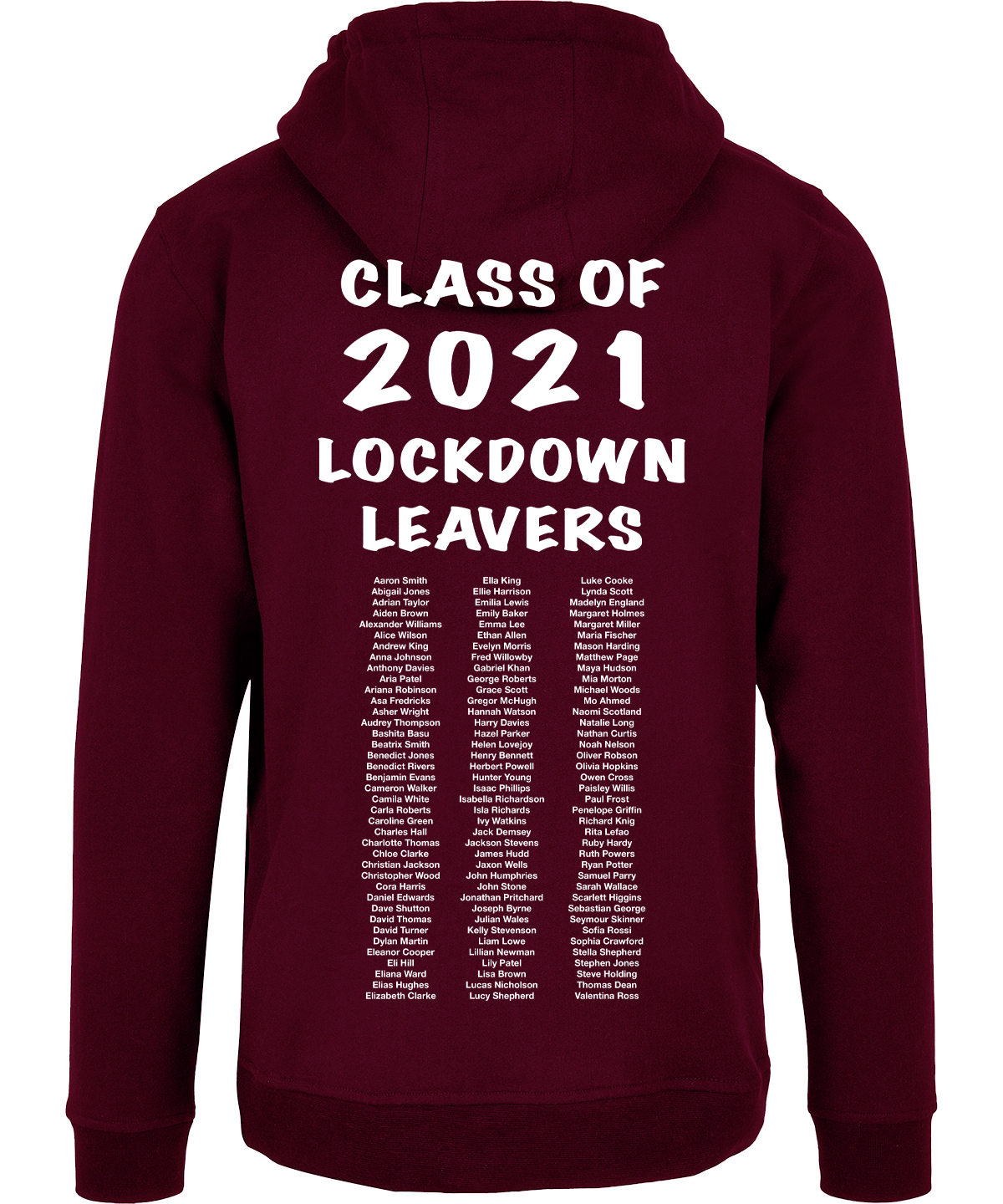 school leavers Hoodie back design d