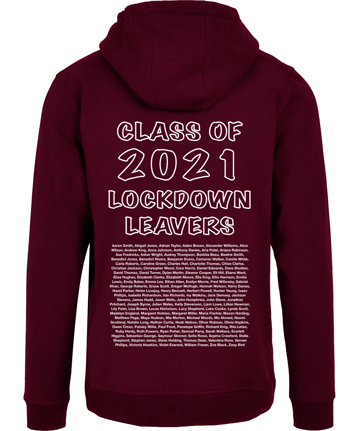 school leavers Hoodie back design g