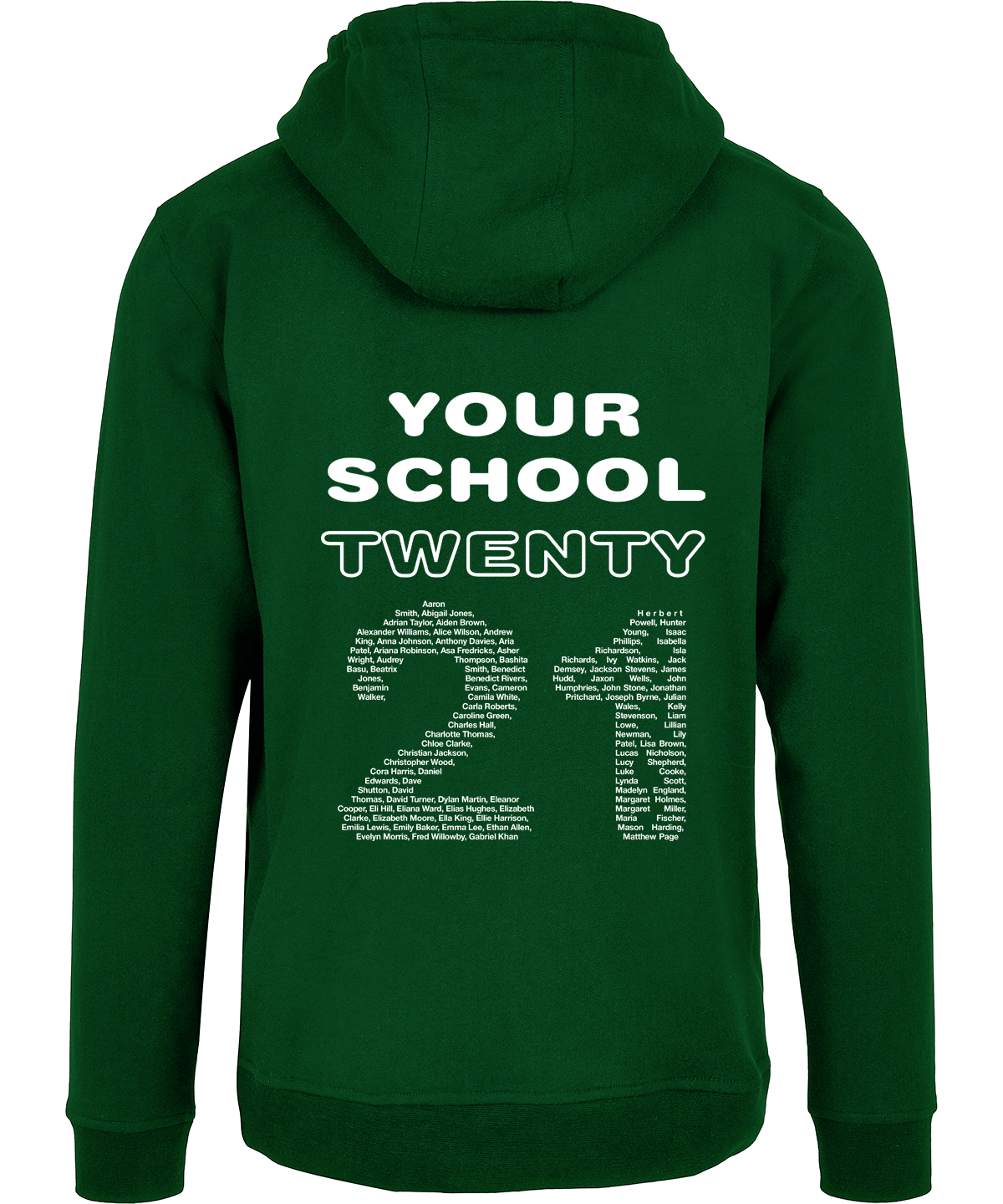 school leavers Hoodie back design b
