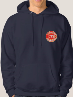 school leavers Hoodie front enbroidered