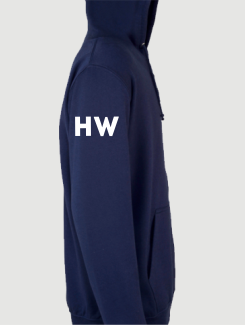 school leavers Hoodie sleeve initials